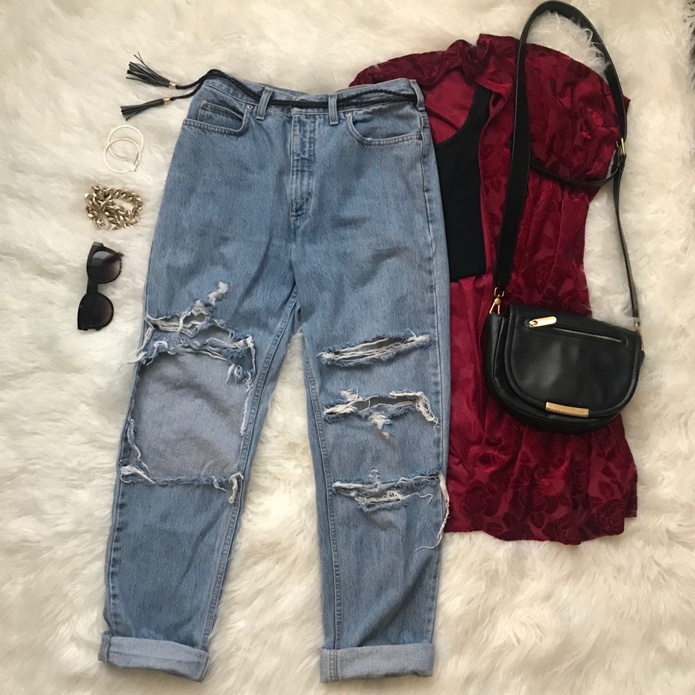 Distressed Vintage Jeans